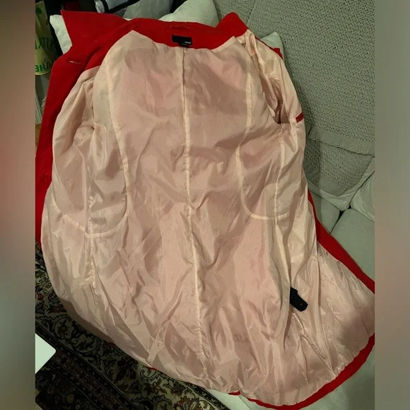 H&M Red 3/4 length Jacket Size 12 - Picture 5 of 6